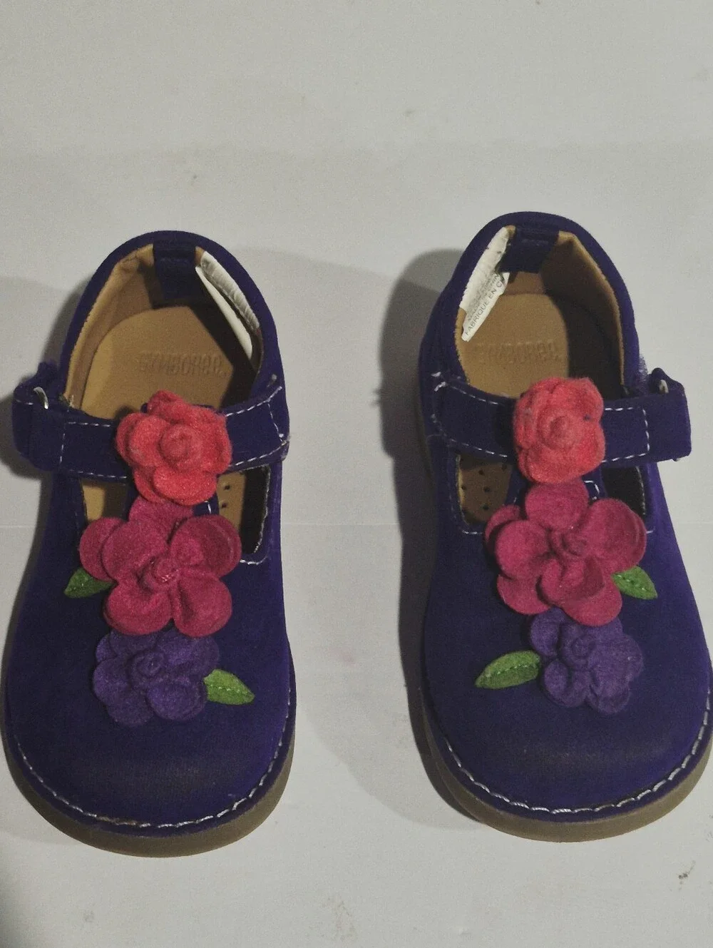 GYMBOREE Kids Purple Floral Mary Jane Shoes Size 6